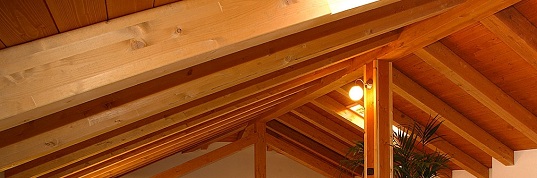 techo madera laminado