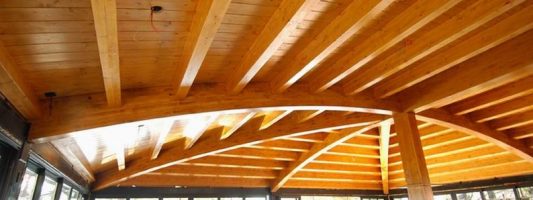 tejado de madera